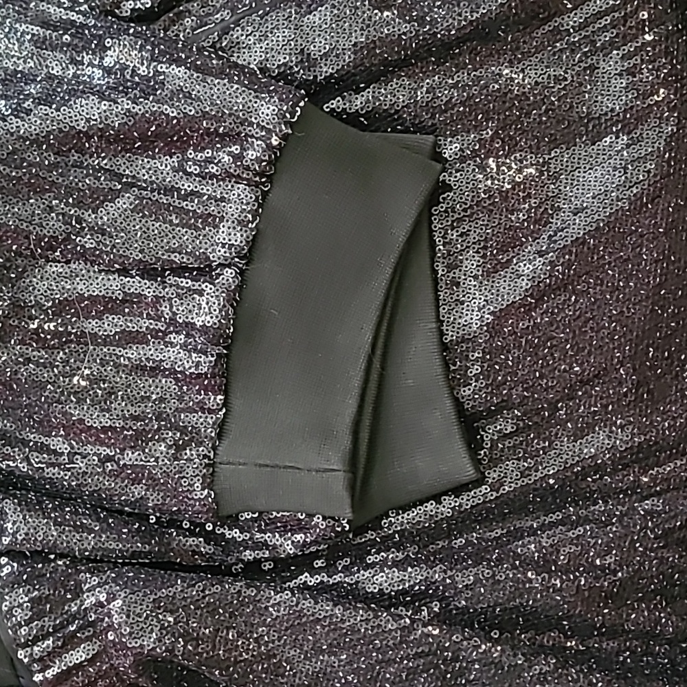 Rachel Roy Plus Size Black and Silver Sequin Pants 3XL